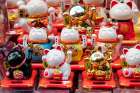 London, England, Great Britain. Chinatown district souvenirs for sale. Art Print